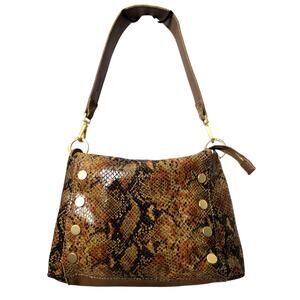 Hammitt Bryant Medium Shoulder Bag Purse Snakeskin Retail $445 #928